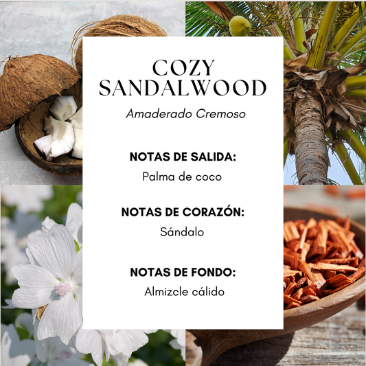 Cozy Sandalwood Fragrance Oil- Inspirado en Coconut & Sandalwood