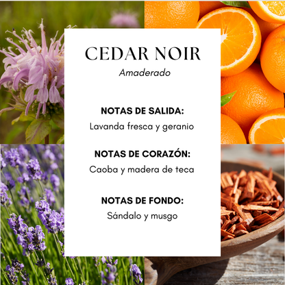 Cedar Noir Fragrance Oil- Inspirado en Mahogany Teakwood